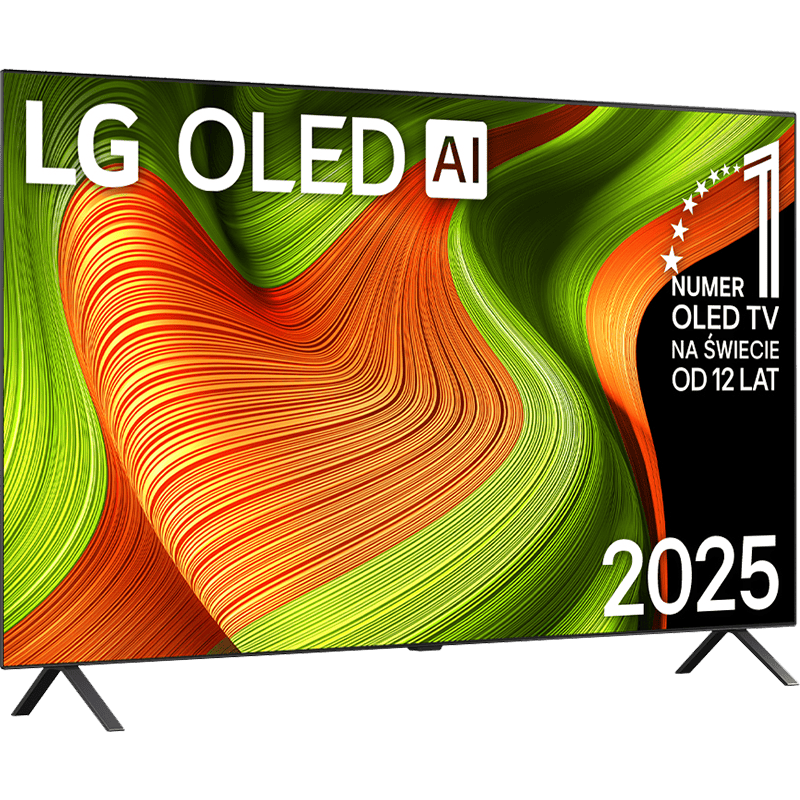 Telewizor LG 55″ 55B56LA OLED AI B5 4K czarny front prawy obrót