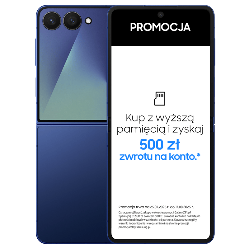 Samsung Galaxy Z FLIP7 granatowy front promocja